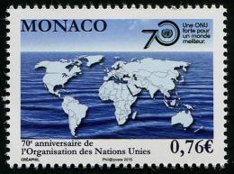 MONACO - 2015 - 70e Ann De L'ONU - 1v Neufs // Mnh - Ungebraucht