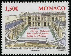 MONACO - 2015 - Tricentenaire De L'alliance Des Grimaldi Avec Les Matignon - 1v Neufs // Mnh - Ungebraucht