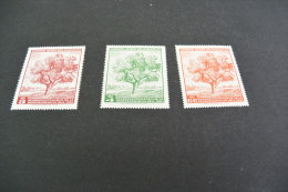 K10341- Set  MNH  Paraguay 1961-  Trees - Trees