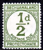 BECHUANALAND 1932. The ½ Penny Postage Due, Mint, Hinge Remnant - 1885-1964 Protectorat Du Bechuanaland