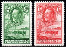 BECHUANALAND 1932. The ½ And 1d Of The Set Of George V, Mint, Hinge Remnant - 1885-1964 Bechuanaland Protectorate