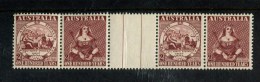 306000284 AUSTRALIE POSTFRIS MINT NEVER HINGED POSTFRISCH EINWANDFREI  YVERT 155 156 BRUSDEN 138 139 GUTTER PAIR - Ongebruikt