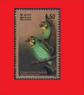 Sri Lanka 2003, Barbu à Plastron Rouge / Coppersmith Barbet / Oiseau Bird MNH ** - Spechten En Klimvogels