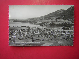 CPSM PHOTO  SUISSE   BROC ET LE LAC DE GRUYERE VUS D'AVION    NON VOYAGEE  CARTE EN BON ETAT - Broc