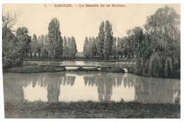 (DEL 716) Very Old Postcard - WWI Era - France - Amiens Bassin De La Hotoie - Trees