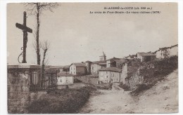 SAINT ANDRE LA COTE - LA CROIX DE FONT BENITE - LE VIEUX CHATEAU DE 1678 - CPA VOYAGEE - Saint-André-la-Côte