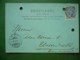 Postcard Firma Prima Torfstreu Und Torfmull - Stamp 5 Ct. ROTTERDAM VENLOO - WITTEN (Germany) 16. 2. 1897 - Storia Postale