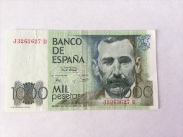 SPAIN 1000 PESETAS 1979 VF-EF - [ 4] 1975-… : Juan Carlos I