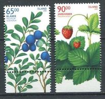 153 ISLANDE 2005 - Fruit Myrtille Fraise (Yvert 1034/35) Neuf ** (MNH) Sans Trace De Charniere - Ongebruikt