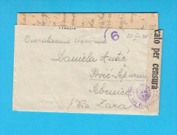 1941. Venezia To Prvic-Sepurine Sebenico Via Zara * Italy Occupation Dalmazia * CENSURA * Italia Croatia Croazia WW2 - Other & Unclassified