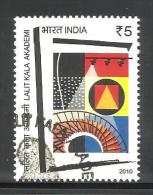 INDIA, 2010, FIRST DAY CANCELLED,  Lalit Kala Academy, New Delhi, Art, Painting, Theatre, Bulb - Usati