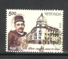 INDIA, 2010, FIRST DAY CANCELLED, Central Bank Of India With Sir S Pochkhanawala, - Oblitérés