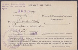 Cachets Militaires - Lettre - Militärstempel Ab 1900 (ausser Kriegszeiten)