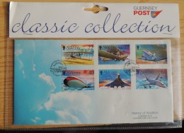 GUERNESEY  GUERNSEY FDC Alderney History Of Aviation  2003 (Classic Collection) - 2001-10 Ediciones Decimales