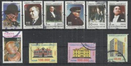 TEN AT A TIME - TURKEY 2004-2009 - LOT OF 10 DIFFERENT  - USED OBLITERE GESTEMPELT USADO - Usados