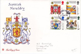 Scottish Heraldry 1987 FDC - Zonder Classificatie