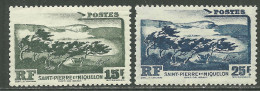 St. Pierre Et Miquelon Neufs Légère Charniére, No: 341 Et 343, Y Et T, Coté 15,50, LA MONTAGNE, MINT LIGHTLY HINGED - Ungebraucht