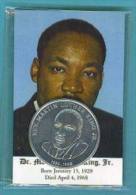 Dr. Martin Luther King Jr. Card And Coin 1968 - Medal - Colecciones