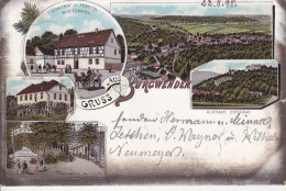 Burgwenden-Litho,Gasthof Bindernagel,Oberförsterei,Kurhaus. - Schmalkalden