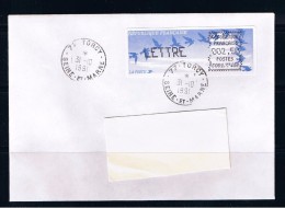 ATM, PLI, LETTRE 2.50, LSA, CROUZET AIGUILLES DECALEES, PAPIER JUBERT, TORCY,  C001 77468. - 1990 Type « Oiseaux De Jubert »