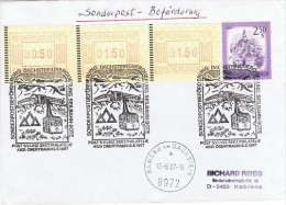 TEL-L4 - AUTRICHE Correspondance Postael Par Téléphérique Du Dachstein 1987 - Variétés & Curiosités