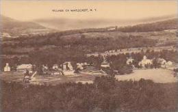 New York Maplecrest Aerial View Village Of Maplecrest Artvue - Catskills