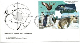 Pli En 1° Jour (( Programe ANTARTICO - PROANTAR BRESIL 1990 )) - Programmes Scientifiques