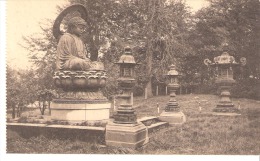 Royaume De Belgique-Morlanwelz-Château-Parc-de Mariemont-+/-1940- Lanternes Et Le Grand Bouddha Japonnais - Morlanwelz