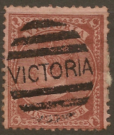 VICTORIA 1873 9d Pale Brown/pink QV SG 172 U #QR243 - Oblitérés