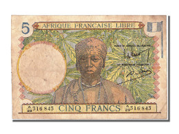 Billet, Afrique-Équatoriale Française, 5 Francs, TTB - Sonstige – Afrika