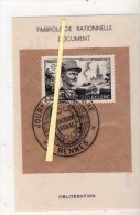 Rennes 35 Journée Du Timbre  Obliteration Du 11/3/1950 - Autres & Non Classés
