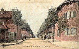 77 - NOISIEL - La Rue Neuve - Animée - Colorisée - C. L. C. - Noisiel