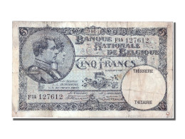 Billet, Belgique, 5 Francs, 1931, 1931-04-29, TB - Altri & Non Classificati