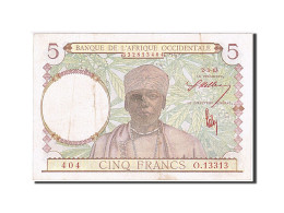 Billet, French West Africa, 5 Francs, 1943, 1943-03-02, TTB+ - Andere - Afrika