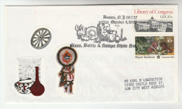 1993 Batsto USA  GLASS, BOTTLE & ANTIQUE SHOW EVENT Cover Stamps Vase - Vetri & Vetrate