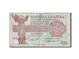 Billet, Espagne, 1 Peseta, 1937-1938, 1937, KM:94, TB - 1-2 Peseten