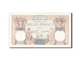 Billet, France, 1000 Francs, 1 000 F 1927-1940 ''Cérès Et Mercure'', 1938 - 1 000 F 1927-1940 ''Cérès Et Mercure''