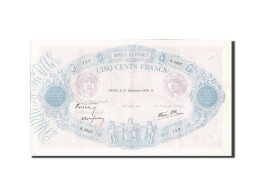 Billet, France, 500 Francs, 500 F 1888-1940 ''Bleu Et Rose'', 1939, 1939-12-21 - 500 F 1888-1940 ''Bleu Et Rose''