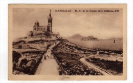 Cpa MARSEILLE Notre Dame De La Garde Et Le Château D' If - Château D'If, Frioul, Iles ...
