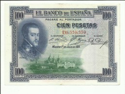 100 PESETAS 1925 - 100 Peseten