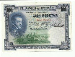 100 PESETAS 1925 - 100 Pesetas