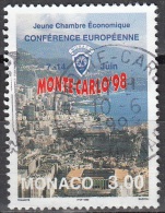 Monaco 1998 Yvert 2157 O Cote (2015) 1.00 Euro Vue De La Principauté Cachet Rond - Gebraucht