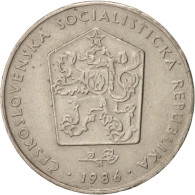 Monnaie, Tchécoslovaquie, 2 Koruny, 1986, TTB, Copper-nickel, KM:75 - Tchéquie