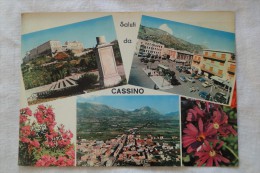 Italy Saluti Da Cassino Multi View Stamps 1961 A 71 - Frosinone