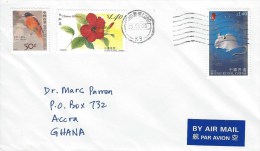 Hong Kong 2008 GPO Rat Hibiscus Flower Scarlet Minivet Bird Cover - Storia Postale