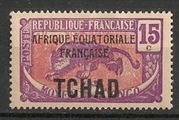Timbres - France (ex-colonies Et Protectorats) - Tchad - 1922-1936 - 15 C. - Neuf Avec Trace De Charnière - - Ungebraucht