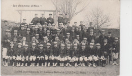 59 - SOLESMES / VIè CONCOURS FEDERAL DE GYMNASTIQUE - LA JEANNE D'ARC - 27 JUIN 1909 - Solesmes