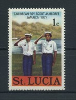 SAINT  LUCIA    1977    Carabbean  Boy Scout  Jamboree    1c  Sea  Scouts     MH - Ste Lucie (...-1978)