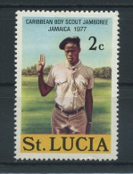 SAINT  LUCIA    1977    Carabbean  Boy Scout  Jamboree    2c  Scout  From  Micoud    MH - Ste Lucie (...-1978)