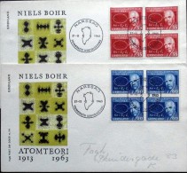 Greenland 1963 Cz, Slania  Niele Bohr FDC  MiNr.62-63 (lot Ks) FOGHS COVER - FDC